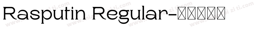Rasputin Regular字体转换